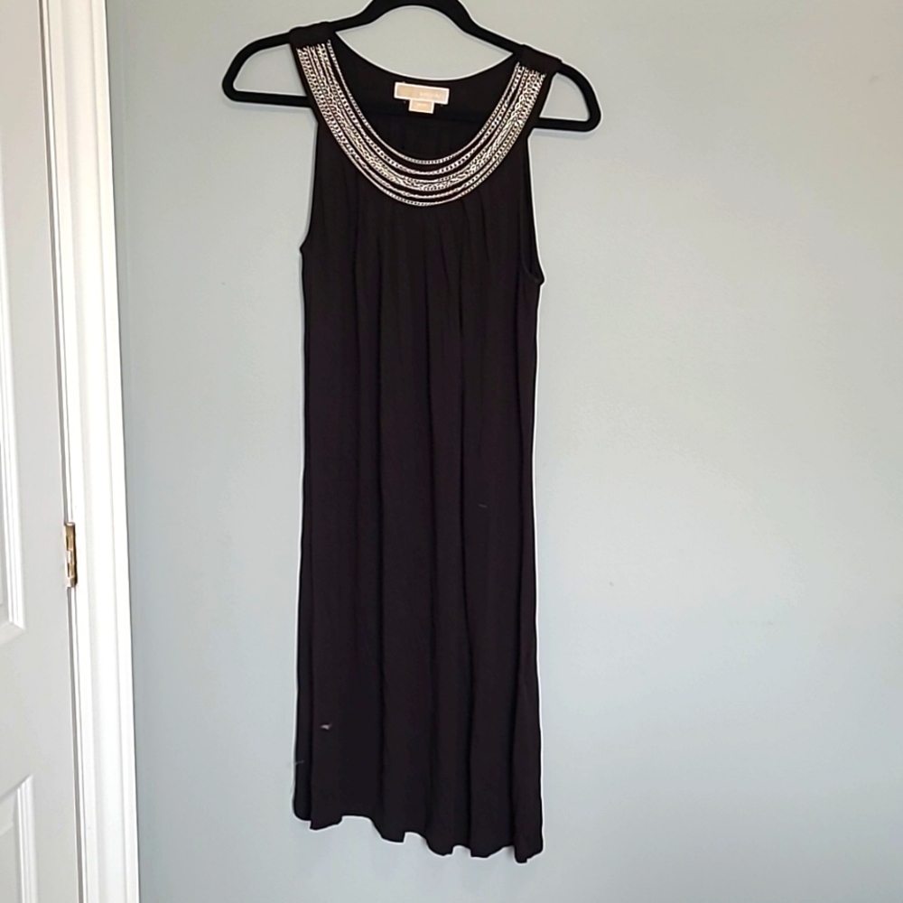 Michael Kors dress sleeveless black dress with necklace size medium